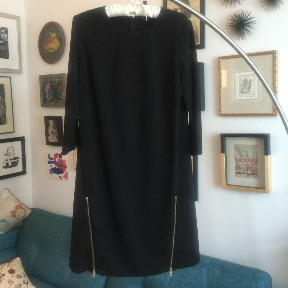 MAGASCHONI LONG SLEEVE SHIFT DRESS